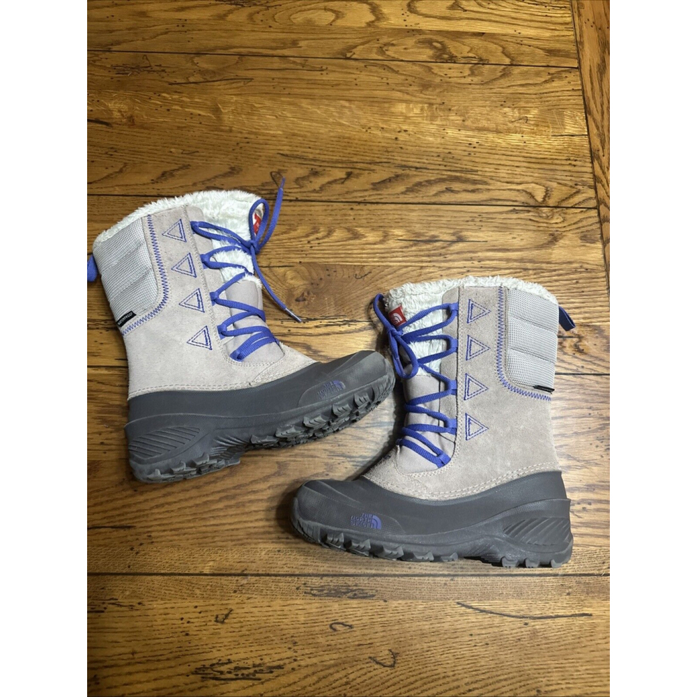 The North Face Kids Unisex Therma Felt Insulated Gray Snow Boots Size 3